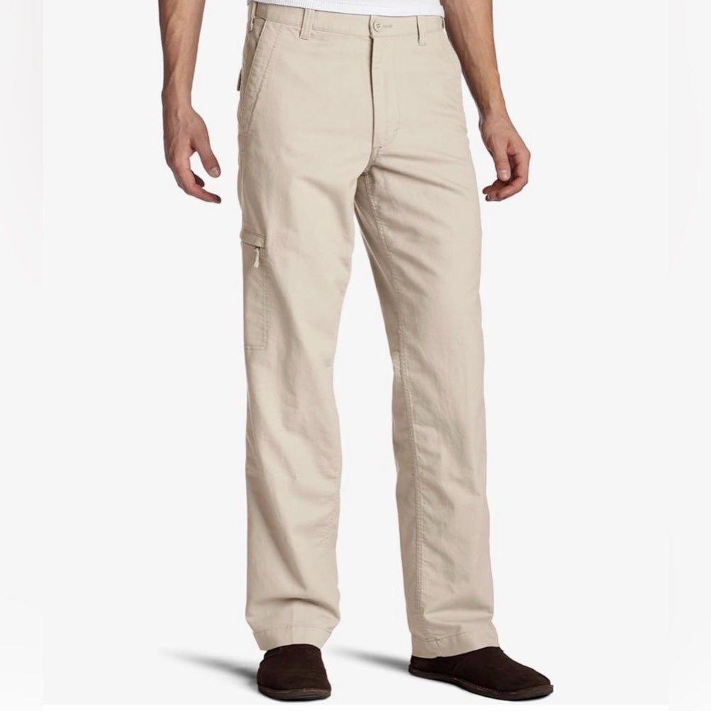 Dockers Comfort Cargo Pants Khaki Classic Fit Stretch Cotton Canvas Size 40x30